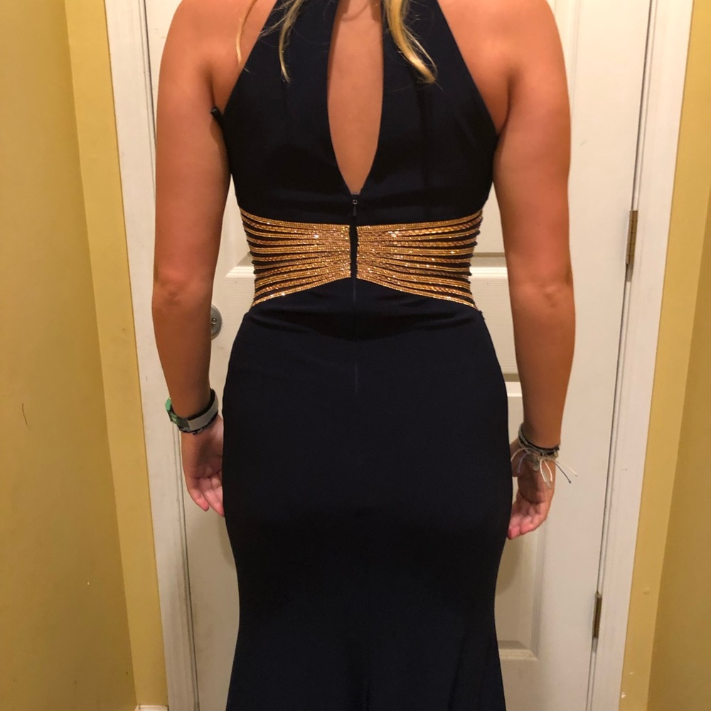 Navy prom dress